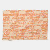 泡の流れ、桃 キッチンタオル (横)