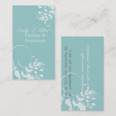 泡の青い枝渦巻 名刺 (正面/裏面)