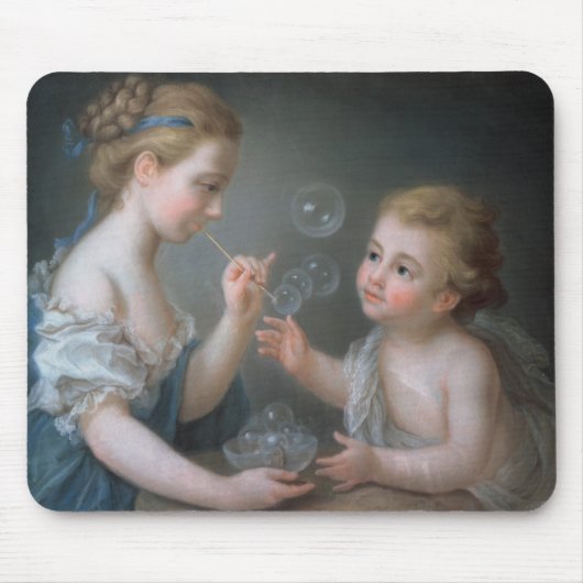 泡を吹いている子供 マウスパッド (正面)