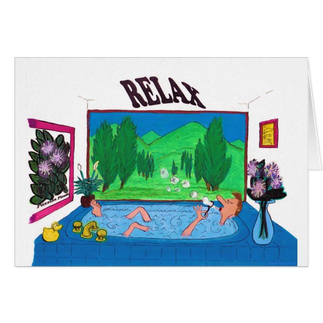 泡を吹く浴槽でリラックスしている人 (正面横)