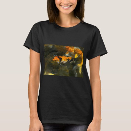 泡を吹く錦鯉 Tシャツ (正面)