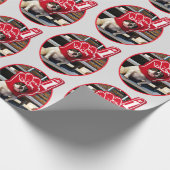 泡を手にした犬 ラッピングペーパー (角)