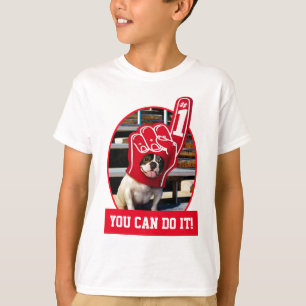 泡を手にした犬 Tシャツ