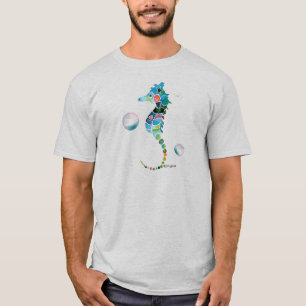泡を持つタツノオトシゴ Tシャツ