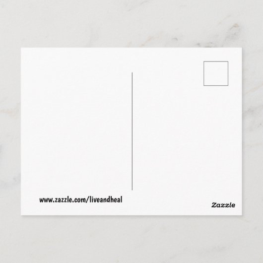 泡を持つ斑入りのマウブ蝶 ポストカード (裏面)