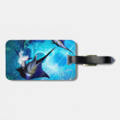 泡を持つ素晴らしいマカジキ ラゲッジタグ (裏面横)