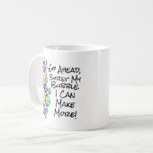 泡を破ってね 元気が出る言葉 コーヒーマグカップ (正面左)