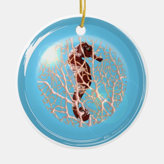 泡オーナメントのSeahose セラミックオーナメント (正面)