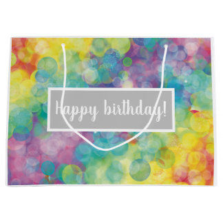 泡カラフル抱き枕 ラージペーパーバッグ