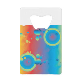 泡カラフル クレジットカード栓抜き