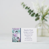 泡カーウォッシュの名刺のテンプレート 名刺 (スタンド正面)