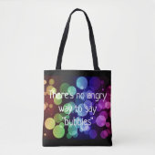 泡トートバックを言う怒っている方法がありません トートバッグ (正面)