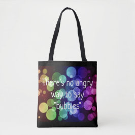 泡トートバックを言う怒っている方法がありません トートバッグ