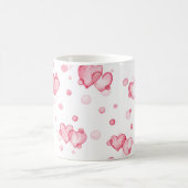泡ハート コーヒーマグカップ (中央)