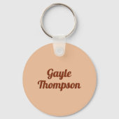 泡パーソナライズされたに書コーヒ キーホルダー (裏面)