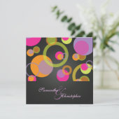 泡モダン/コンテンポラリー招待状 招待状 (スタンド正面)