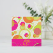 泡モダン/コンテンポラリー招待状 招待状 (スタンド正面)