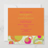 泡モダン/コンテンポラリー招待状 招待状 (裏面)