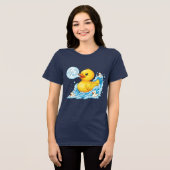 泡付きのゴム製のアヒル 40 ビンゴTシャツ トライブレンドTシャツ (正面全面)