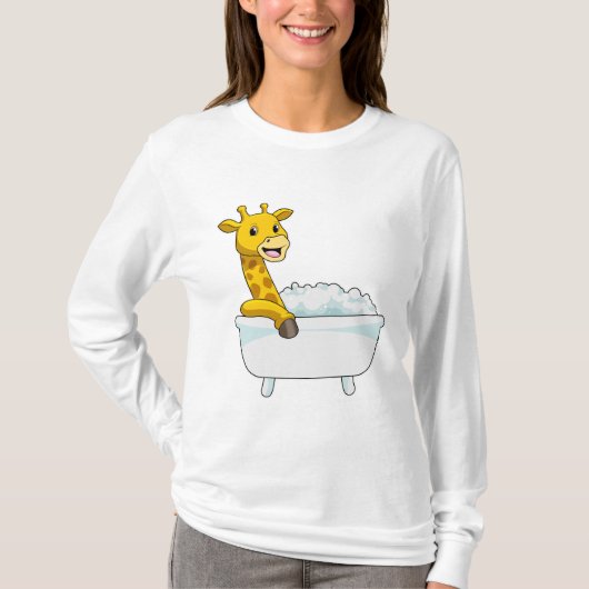 泡付浴槽付キリン Tシャツ (正面)