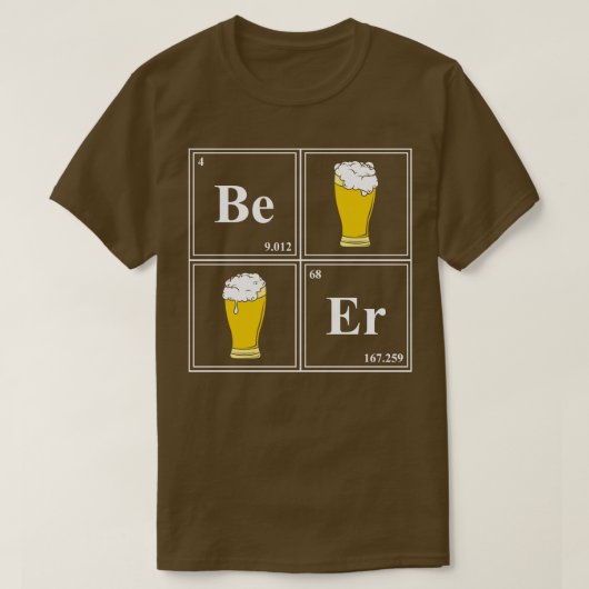 泡入りビールガラス Tシャツ (デザイン正面)