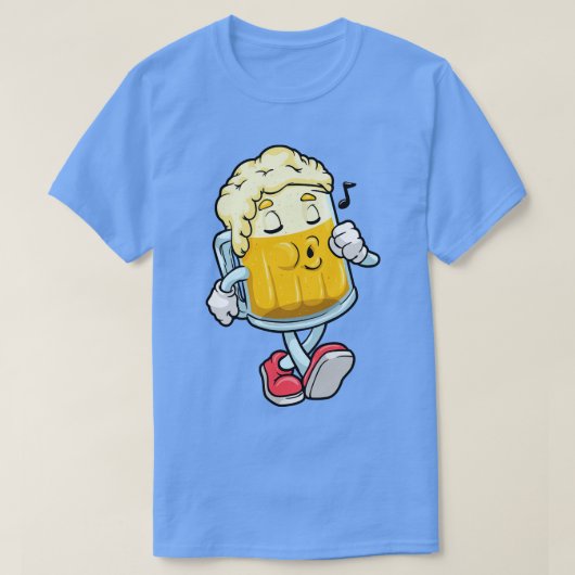 泡入りビール1杯 Tシャツ (デザイン正面)