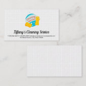 泡及び清掃用手袋 | 浴室タイル 名刺 (正面/裏面)