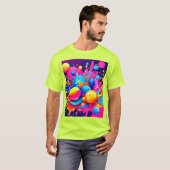 泡吹カラフルき Tシャツ (正面フル)