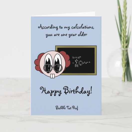 泡幼児の教授 カード (正面)