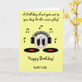 泡幼児DJ カード (黄色い花)