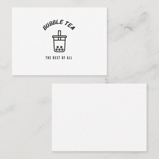 泡最高の茶 名刺 (正面/裏面)