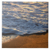 泡波を海ビーチ タイル (正面)