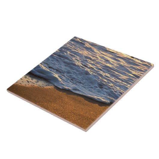 泡波を海ビーチ タイル (側面)