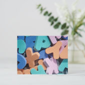 泡状のクローズアップ子供へ ポストカード (スタンド正面)