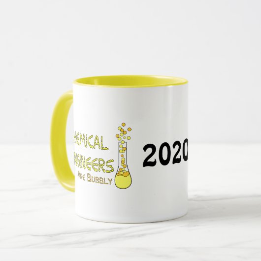 泡状の化学技術者 マグカップ (正面左)