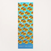 泡状の水に棲む熱帯性フーンキンバターフライ ヨガマット (正面)