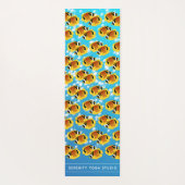 泡状の水に棲む熱帯性フーンキンバターフライ ヨガマット (裏面)