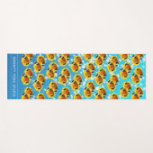 泡状の水に棲む熱帯性フーンキンバターフライ ヨガマット (正面(横))