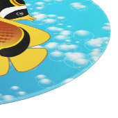 泡状の水の中のタヌキの一対 カッティングボード (角)