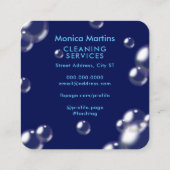 泡状スタイル スクエア名刺 (裏面)