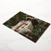 泡状トレンディーフォイル卒業発表 箔招待状 (回転した状態)