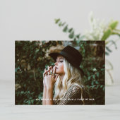 泡状トレンディーフォイル卒業発表 箔招待状 (立ち正面)