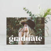 泡状トレンディー卒業発表 招待状 (スタンド正面)