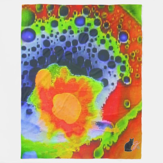 泡状心地よい フリースブランケット (正面)