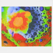 泡状心地よい フリースブランケット (正面(横))