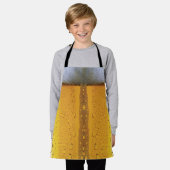 泡立ちビールガラス エプロン (着用した状態)