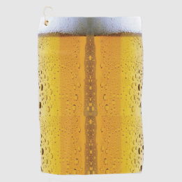 泡立ちビール ゴルフタオル