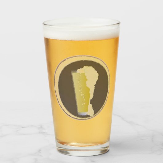 泡立ちビール タンブラーグラス (ドリンク正面)