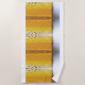 泡立ちビール ビーチタオル (正面)