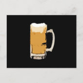 泡立ったビアアートポップ・アートののマグカップ ポストカード (正面)